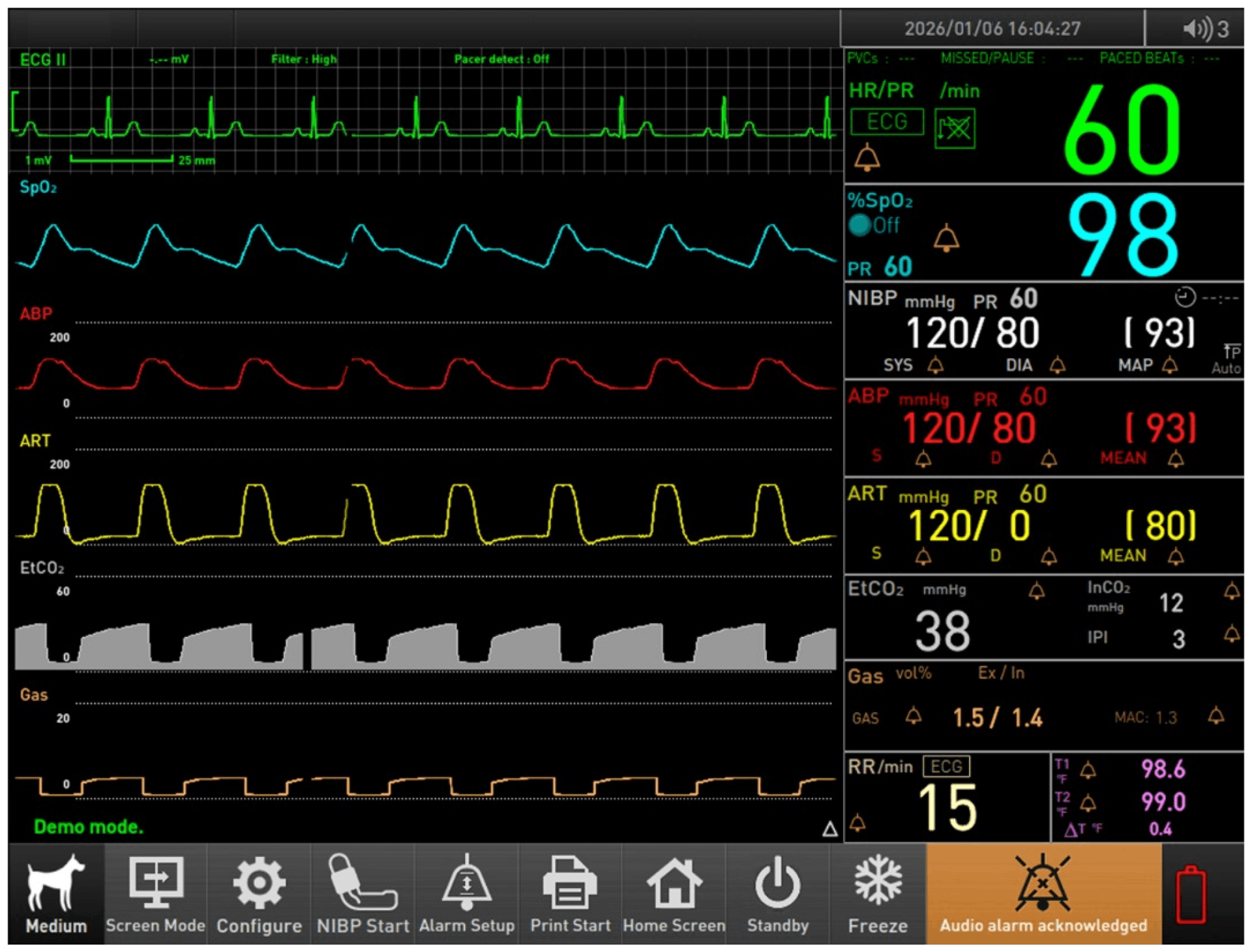 VitaLink screen interface
